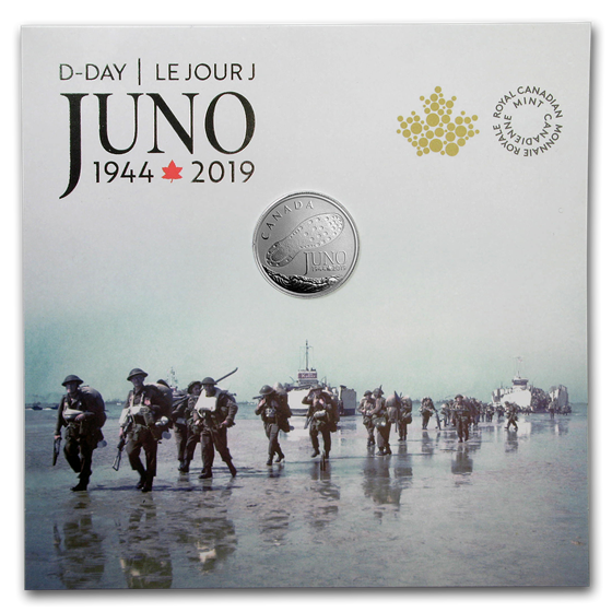 2019 Canada 1/4 oz Ag $3 75th Anniversary: D-Day at Juno Beach 2019 Canada 1/4 oz Ag $3 75th Anniversary: D-Day at Juno Beach